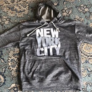 New York City sweat shirt.